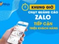 Quảng cáo Zalo hiệu quả theo thời gian