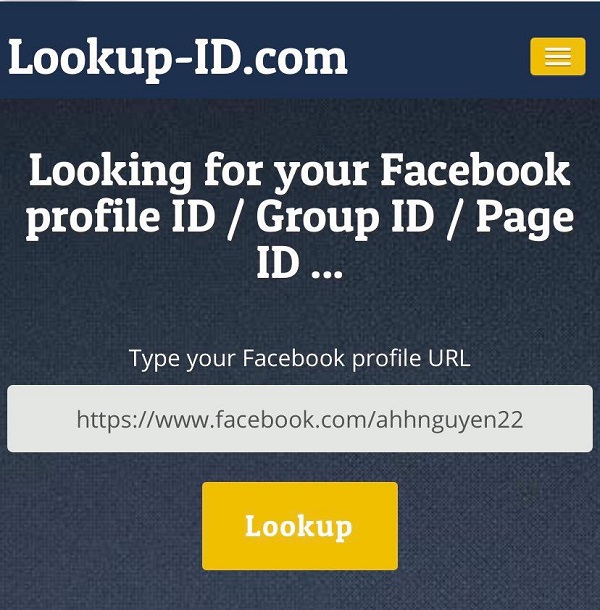 lấy id facebook