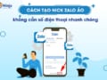 cách lập nick zalo không cần số điện thoại