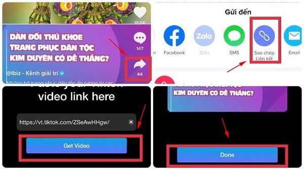 cách tải video tiktok không logo trên iphone