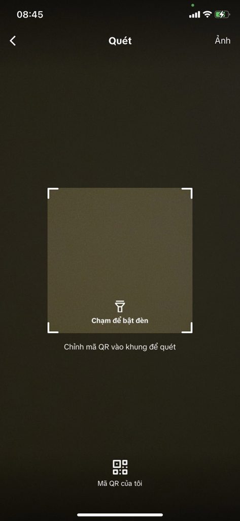 cách tìm tiktok bằng mã qr